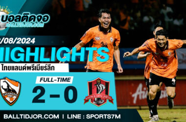 ไฮไลท์ฟุตบอล เชียงราย ยูไนเต็ด 2 - 0 ขอนแก่น ยูไนเต็ด  วันที่ 12 ส.ค. 67